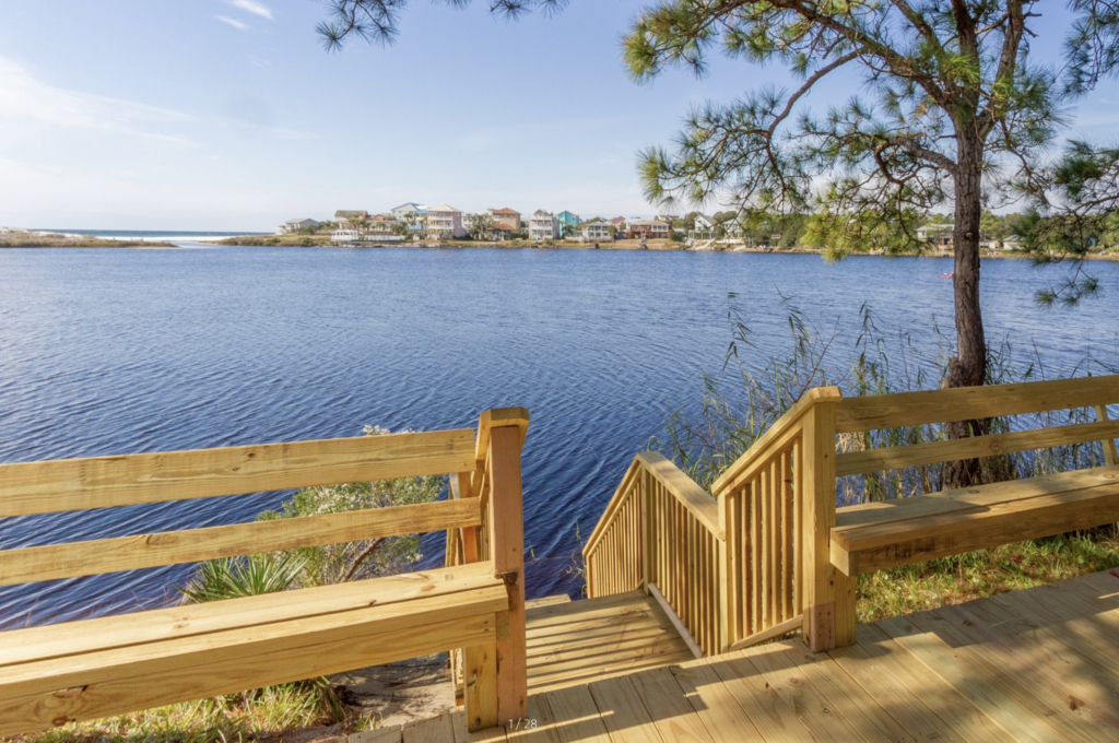 Easy Breezy, a vacation rental by Oversee on 30A that sits on Eastern Lake.