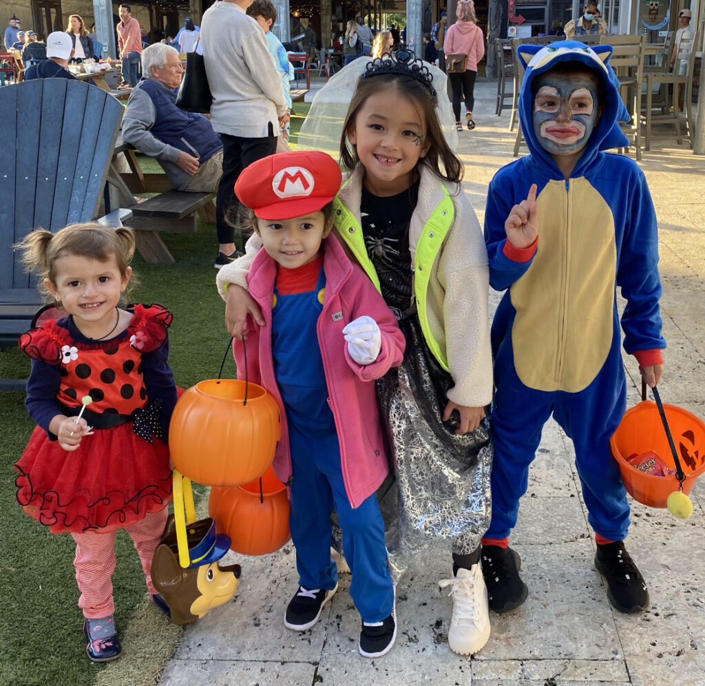 Kids at The Big Chill Halloween Party on 30A. 

