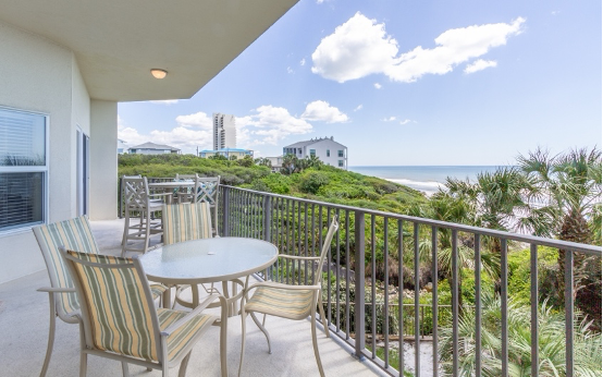 Panoramic views of the beach from an Oversee Vacation Home, Legacy 202, on 30A.