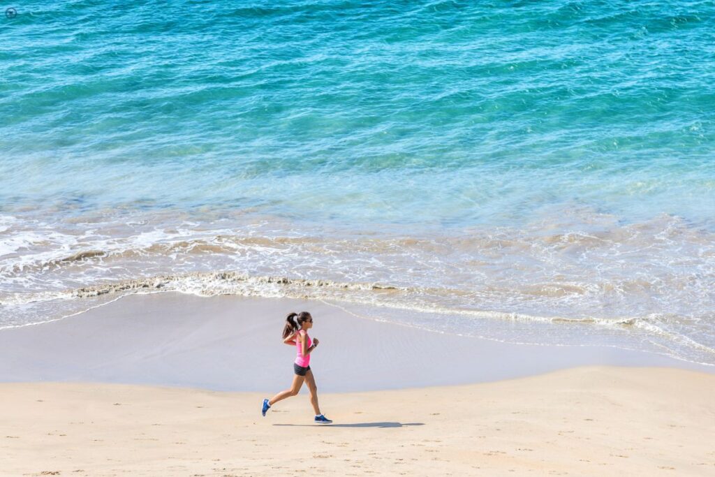 Beach running