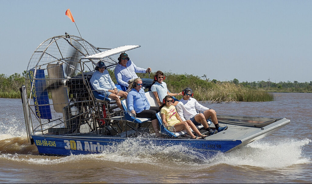 A ride with 30A Airboat Adventures is the only way to see the backwaters of South Walton.