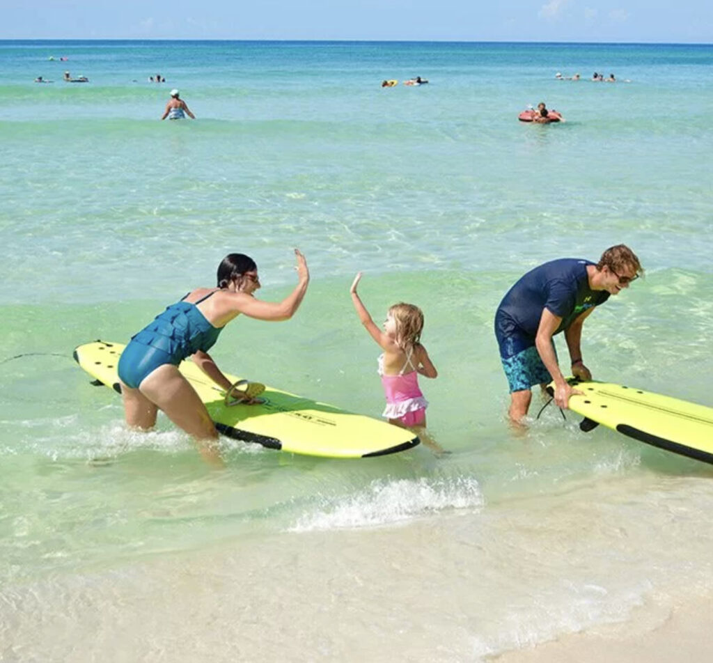 Learn to surf at 30A's Austin Magee’s Surf School.