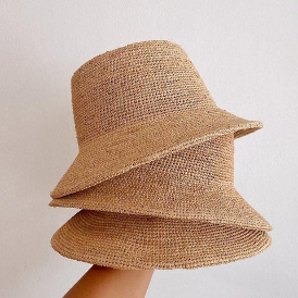 The Inca Bucket - Palma hat, crafted in 100% natural palm leaf, and available on 30A.